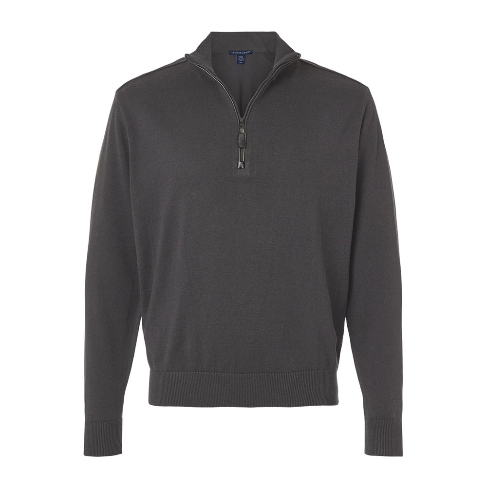 CUSTOM DEVON & JONES MENS NEW CLASSICS QUARTER-ZIP PULLOVER